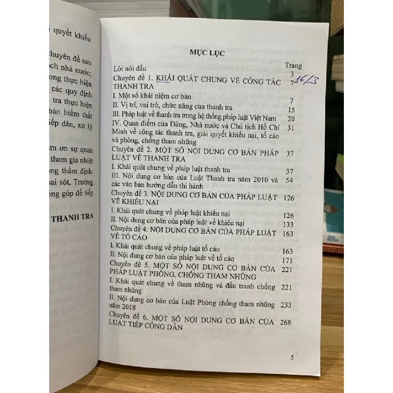 Tài liệu bồi dưỡng nghiệp vụ thanh tra chương trình thanh tra viên -quyển 1 716674