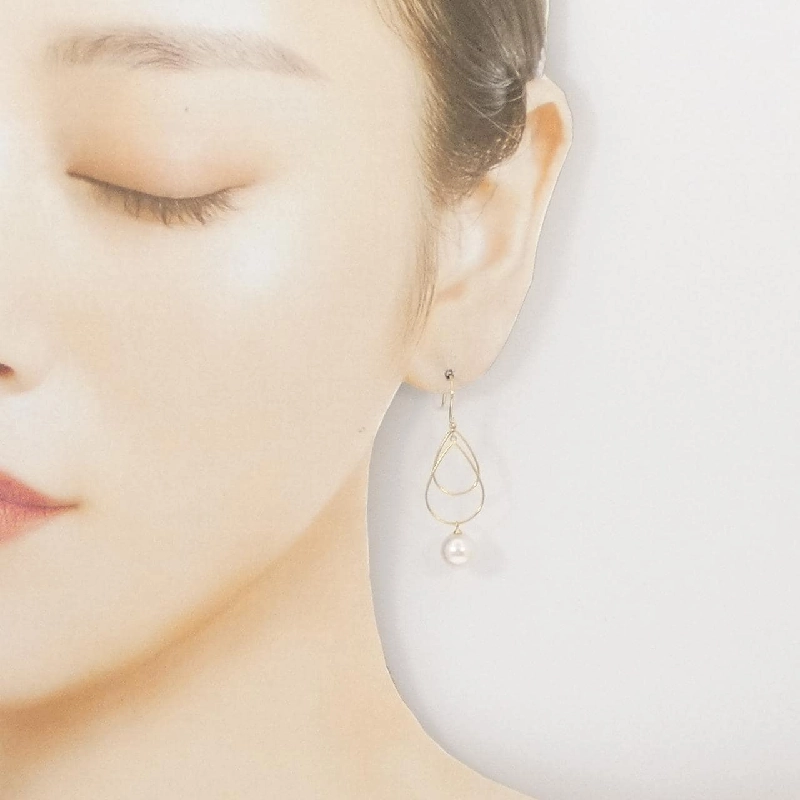 K18YG Bông tai ngọc trai Akoya 7.8mm - Hàng hiệu Chính hãng 869194