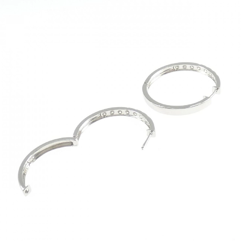 K18WG Bông tai kim cương hình vòng 0.70CT - Hàng hiệu Chính hãng 871364