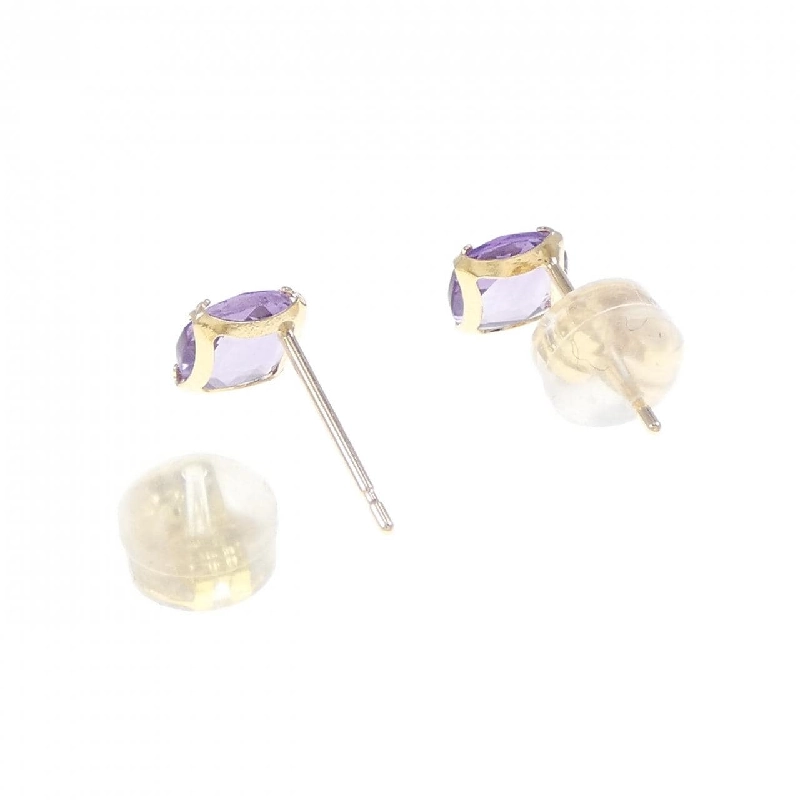 K18YG Amethyst Bông tai - Hàng hiệu Chính hãng 868965