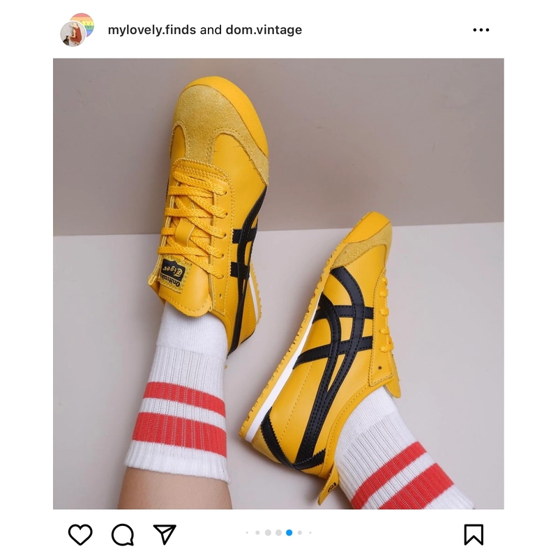 Giày Onitsuka Tiger Mexico 66 yellow/black size 37 320212