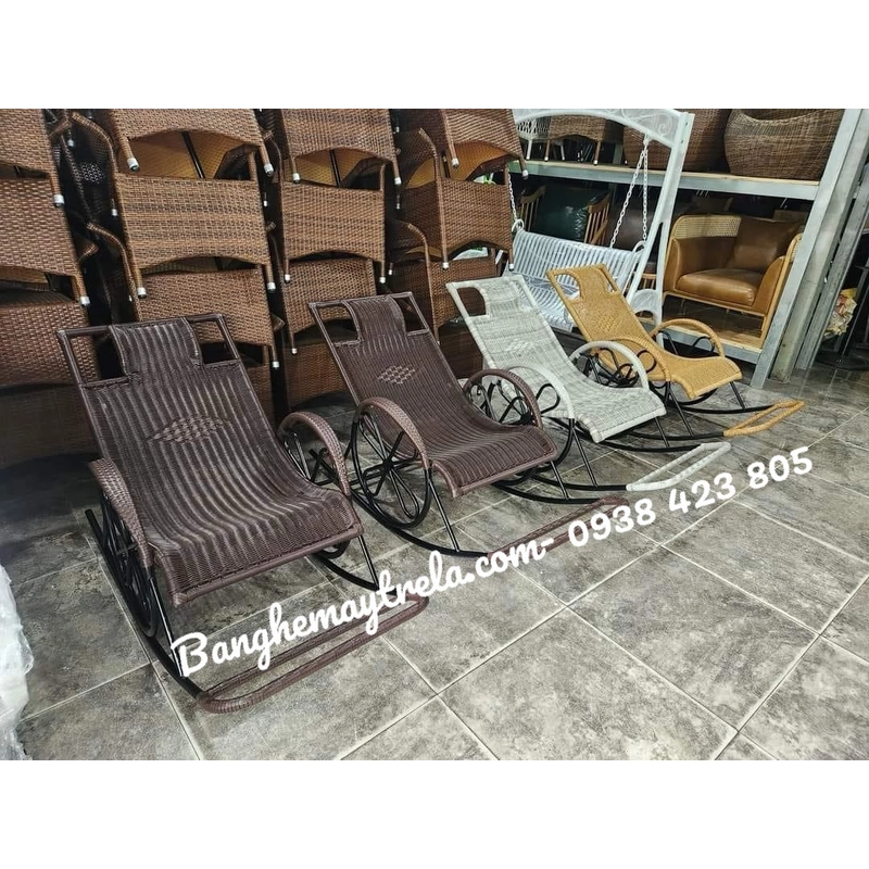 Ghế mây nhựa bập bênh giá rẻ 458234