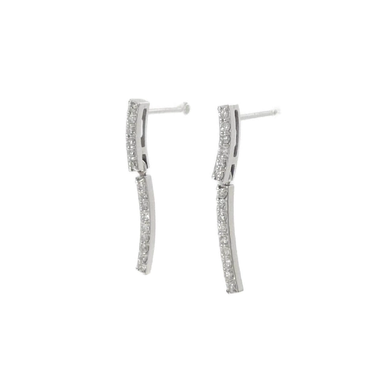 K18WG Bông tai kim cương 0.30CT - Hàng hiệu Chính hãng 870098