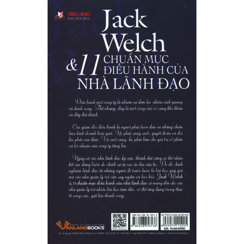 Jack Welch & 11 Chuẩn Mực Điều Hành Của Nhà Lãnh Đạo - Lam Minh 163789