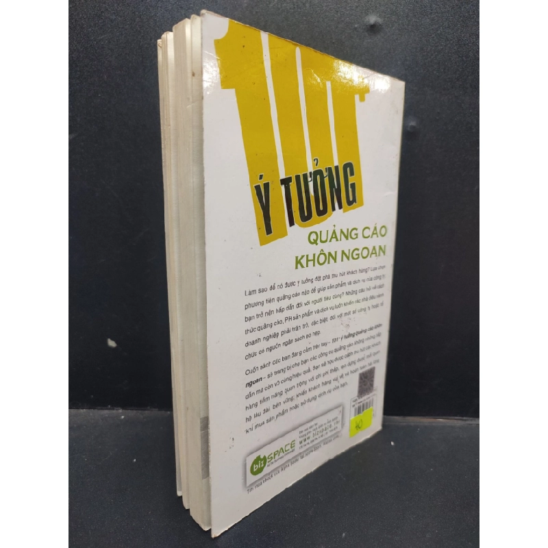[Phiên Chợ Sách Cũ] 100+ Ý Tưởng Quảng Cáo Khôn Ngoan AlphaBooks biên soạn (ố trong sách) 2012 2303 418607