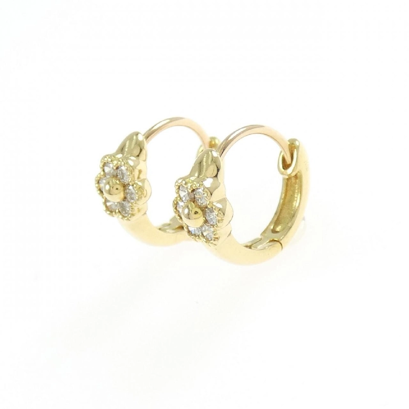 K18YG Bông tai hoa kim cương 0.20CT - Hàng hiệu Chính hãng 867032