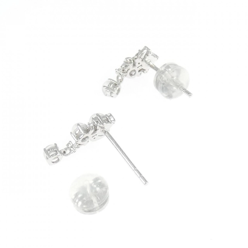 Bông tai đá mặt trăng 750WG/K18WG - Hàng hiệu Authentic 865373