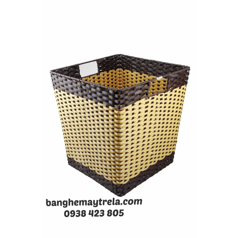 Sọt đựng đồ nhựa giả mây 452532