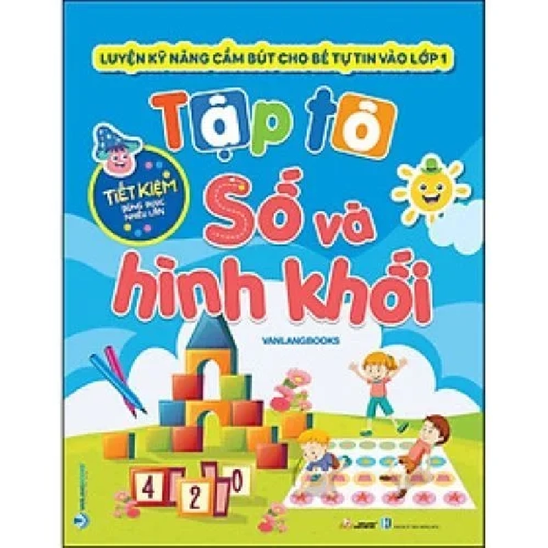 Tập tô số và hình khối (kèm bút lông bảng) mới 100% HCM.PO VanLangBooks 180618