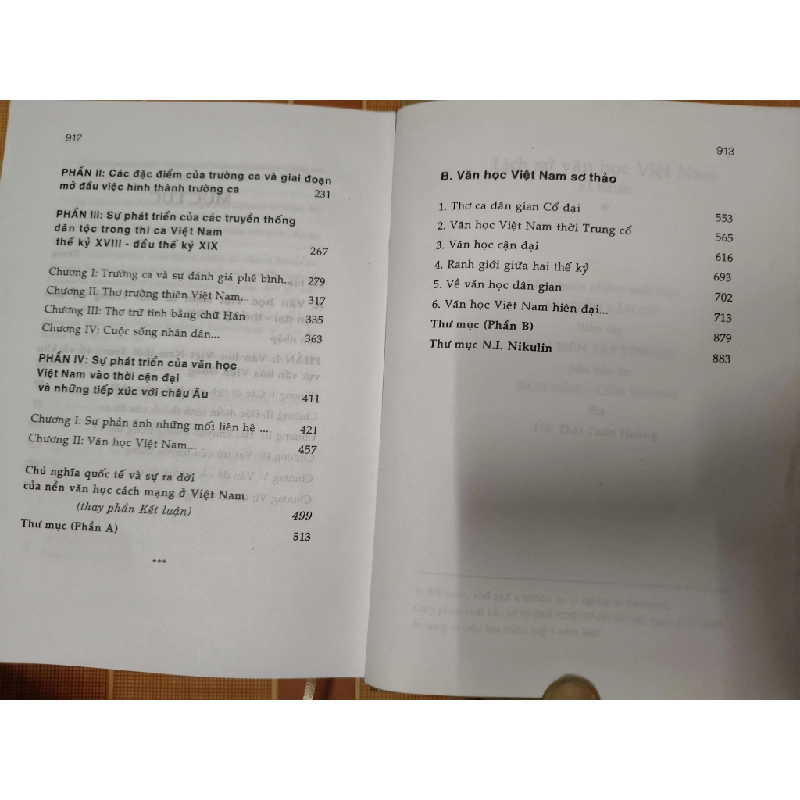 Lịch sử văn học Việt Nam - 2017 - 913 trang Lịch sử Việt Nam ANTQ2702 930409
