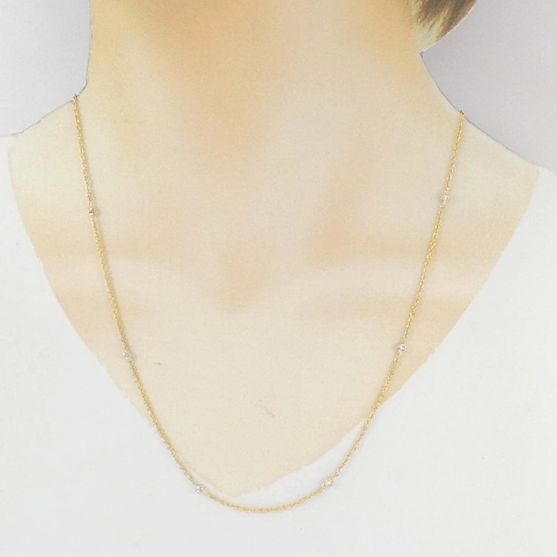 Dây chuyền kim cương 750YG - Hàng hiệu Authentic 859634