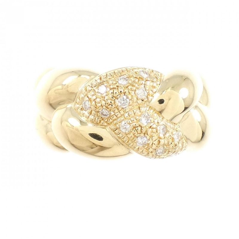 Nhẫn kim cương K18YG 0.14CT - Hàng hiệu Authentic 850923