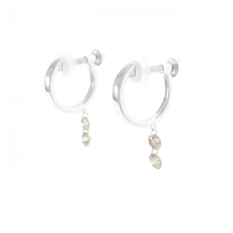 K18WG Bông tai kim cương 0.40CT - Hàng hiệu Chính hãng 873547