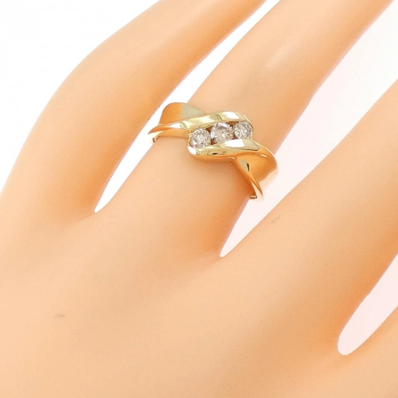 Nhẫn kim cương K18YG 0.30CT 665759