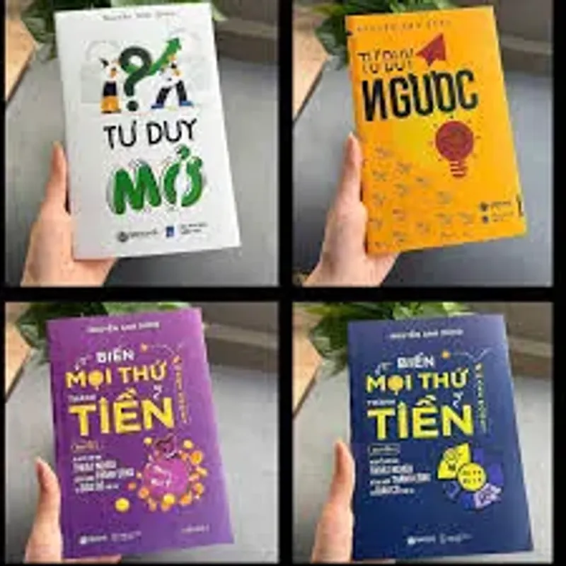 ComBo 4 cuốn Tư duy mở Tư duy ngược + Biến mọi thứ thành tiền 2 tập 717527