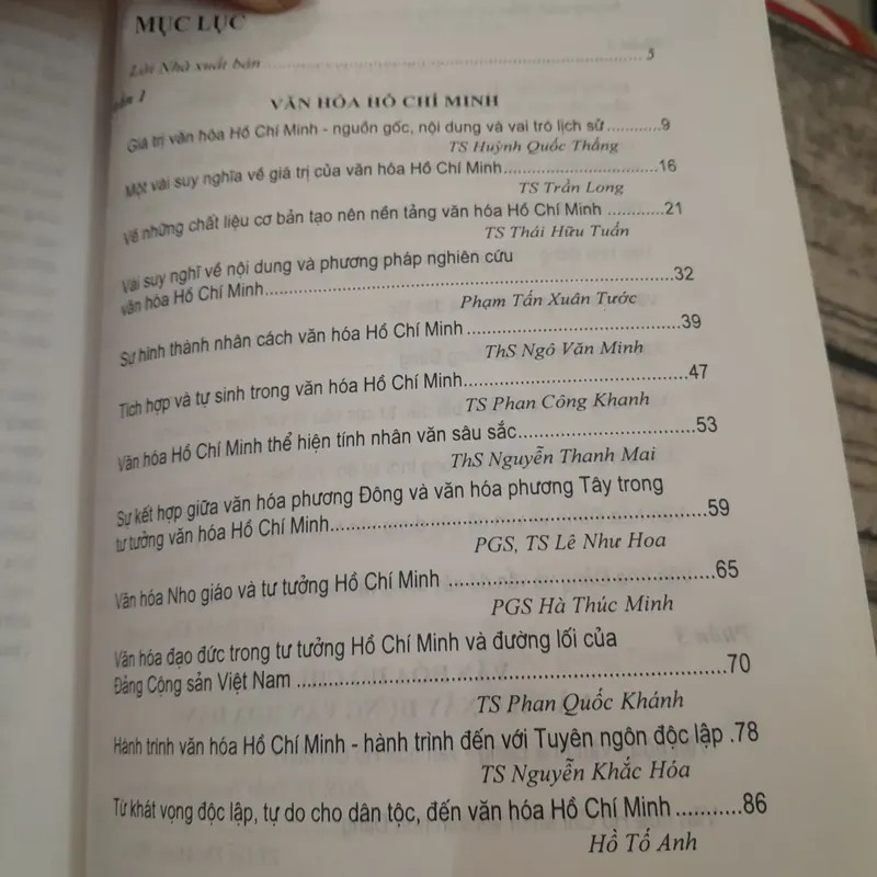 Văn hóa Hồ Chí Minh và việc xây dựng Văn hóa Đảng hiện nay. Tiến sỹ Phan Công Khanh 695473