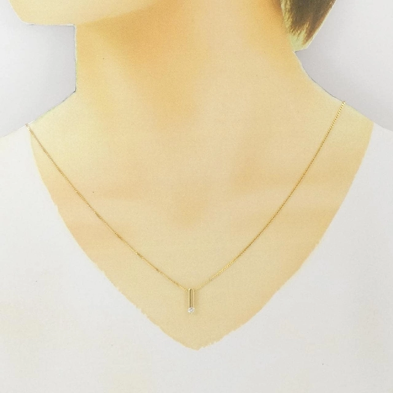 K18YG Dây chuyền kim cương - Hàng hiệu Authentic 848223