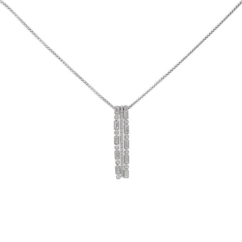 K18WG 2WAY Dây chuyền kim cương 0.43CT - Hàng hiệu Authentic 862849