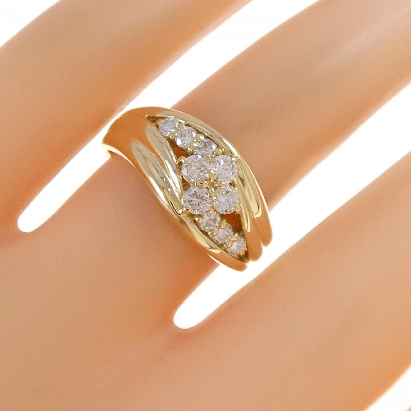 Nhẫn kim cương hoa K18YG 0.50CT - Hàng hiệu Chính hãng 854641