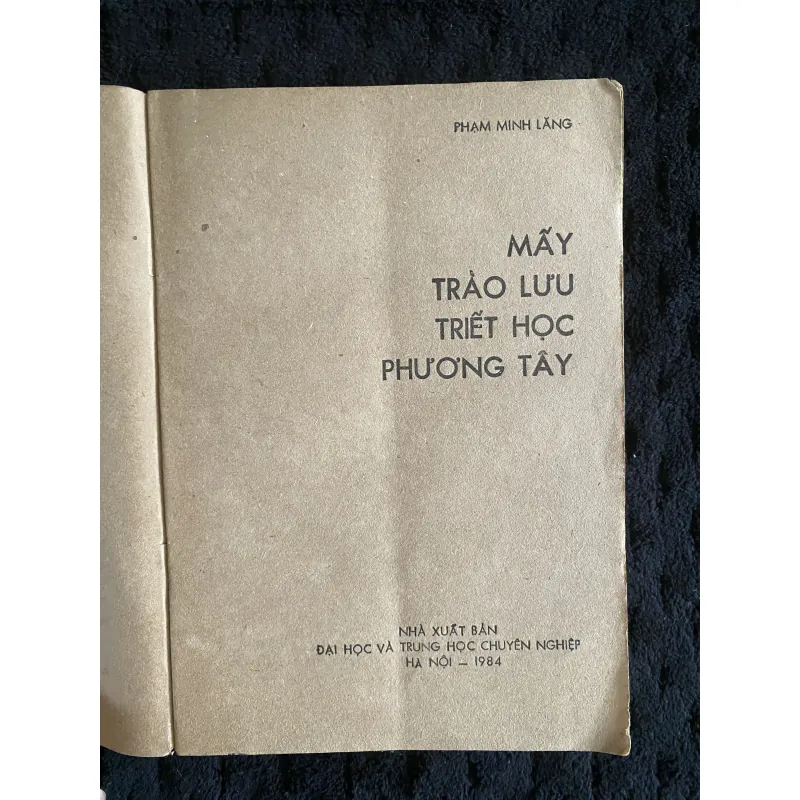 Mấy trào lưu triết học phương Tây- 1031464