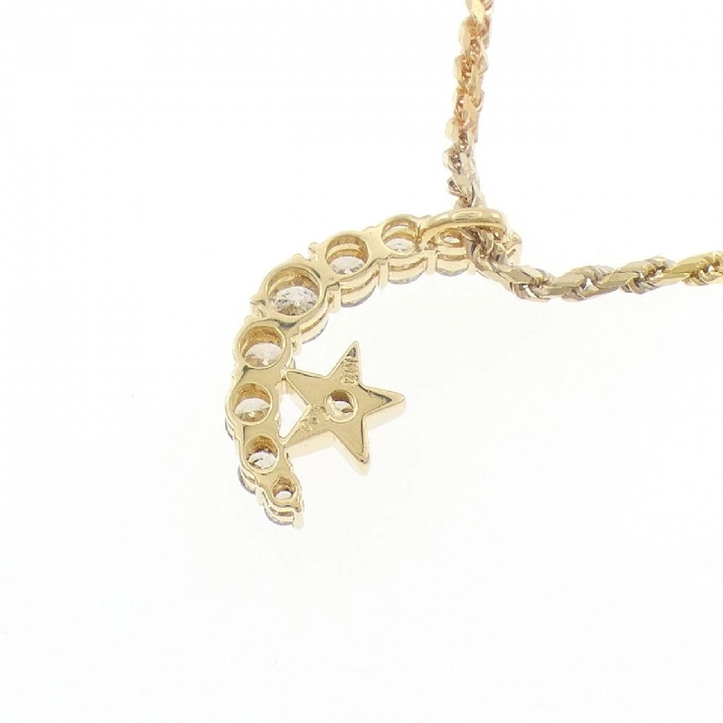 K18YG/750YG Mặt Trăng × Ngôi Sao Dây Chuyền Kim Cương 1.00CT - Hàng hiệu Chính hãng 856586