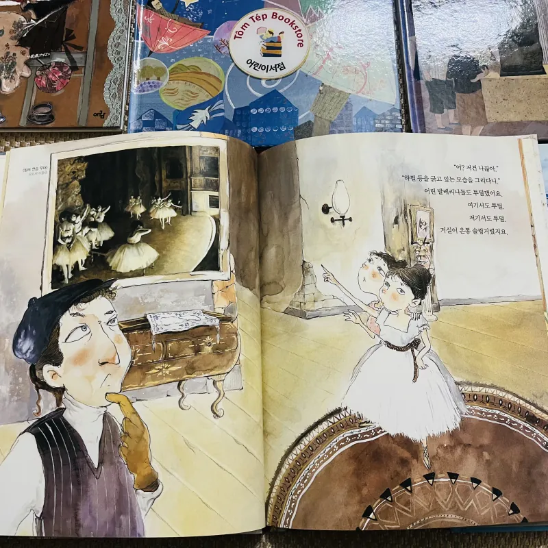 Set sách nghệ thuật cho trẻ – 미술관에 간 꼬마 피카소 시리즈- set 2 747561