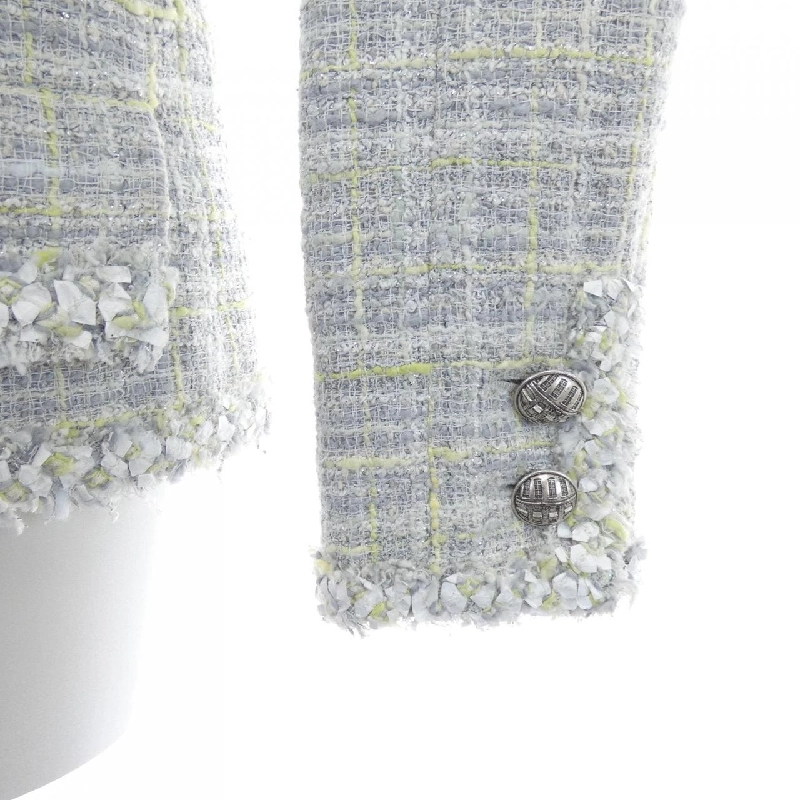 CHANEL P35582V25562 09P Áo khoác không cổ - Hàng hiệu Chính hãng 815174