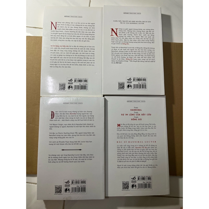 Combo 4 Cuốn Hannibal + Sự Im Lặng Của Bầy Cừu + Hannibal Trỗi Dậy + Rồng Đỏ 536521
