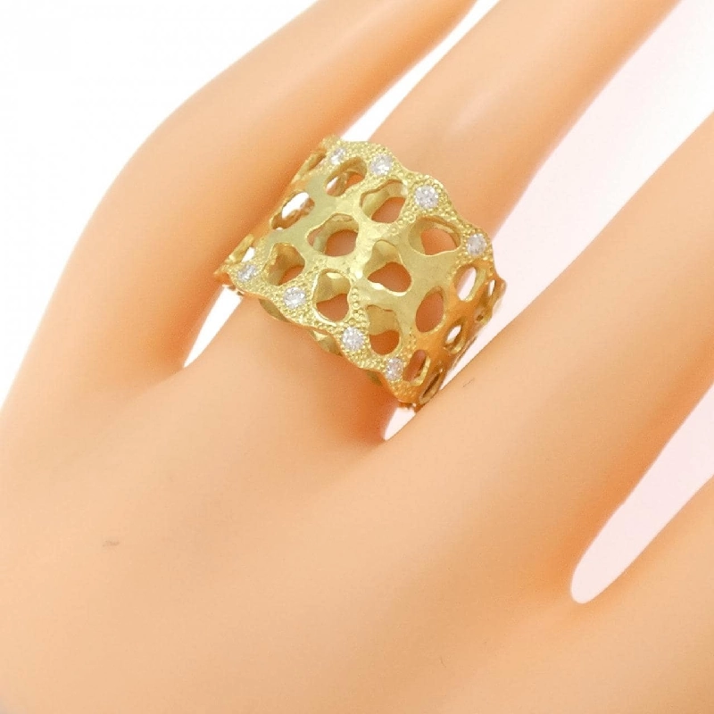 Nhẫn kim cương 750YG - Hàng hiệu Authentic 855491