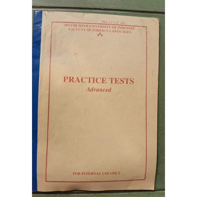 [Tiếng Anh nâng cao] Practice test Advance  1022169