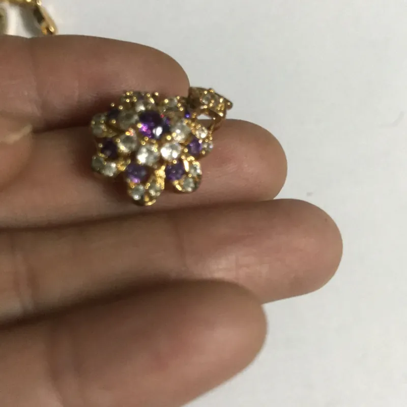 Lắc tay + mặt dây tím thạch anh 977299