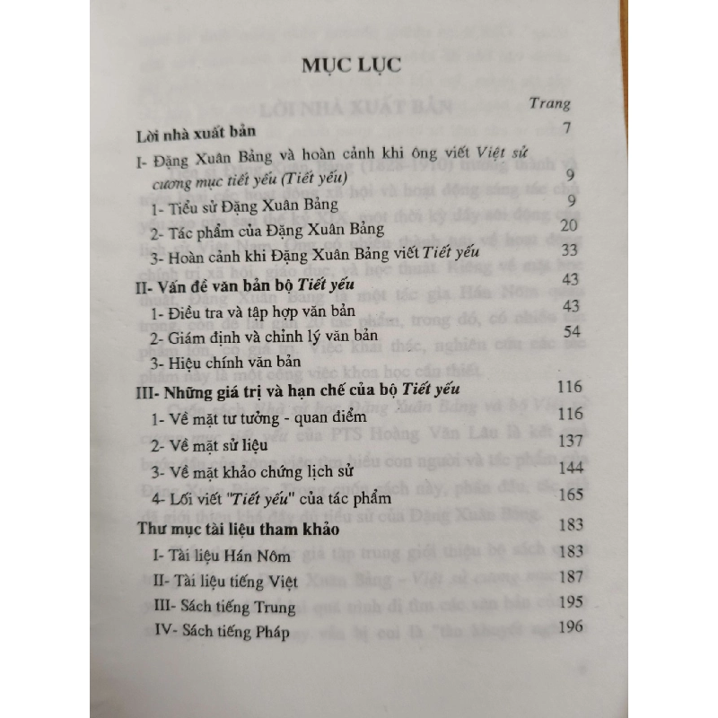 Nhà sử học Đặng Xuân Bảng và Việt sử cương mục tiết yếu N18 - 2000 - 196 trang LỊCH SỬ - CHÍNH TRỊ - TRIẾT HỌC ANTQ2012-176 737578