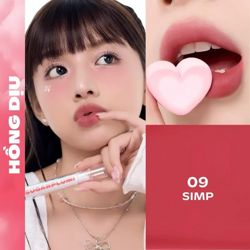 Son tint nước lì Sugarplum MistyNow Blurring Tint màu Simp 09 - Mới mở test 2 lần 558321