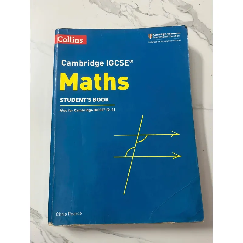 Cambridge IGCSE Maths Student's Book - Chris Pearce - Giáo trình Toán học 1020933