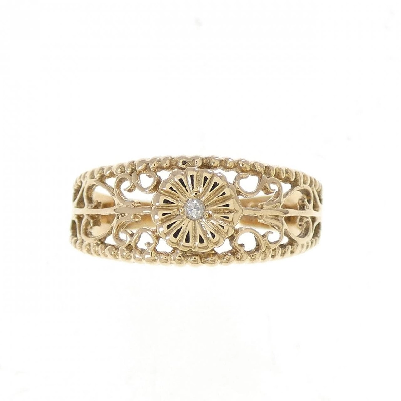 Nhẫn kim cương K18YG - Hàng hiệu Authentic 855025