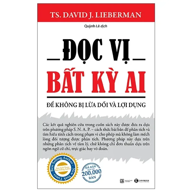 Đọc Vị Bất Kỳ Ai - Để Không Bị Lừa Dối Và Lợi Dụng 558774