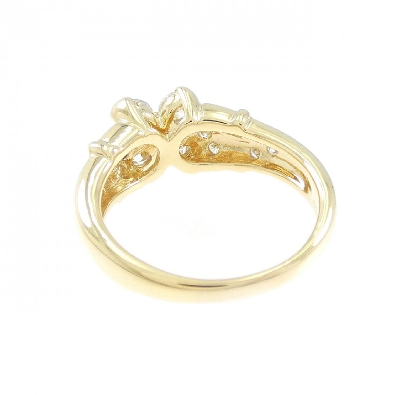 Nhẫn kim cương hoa K18YG 0.71CT 665742