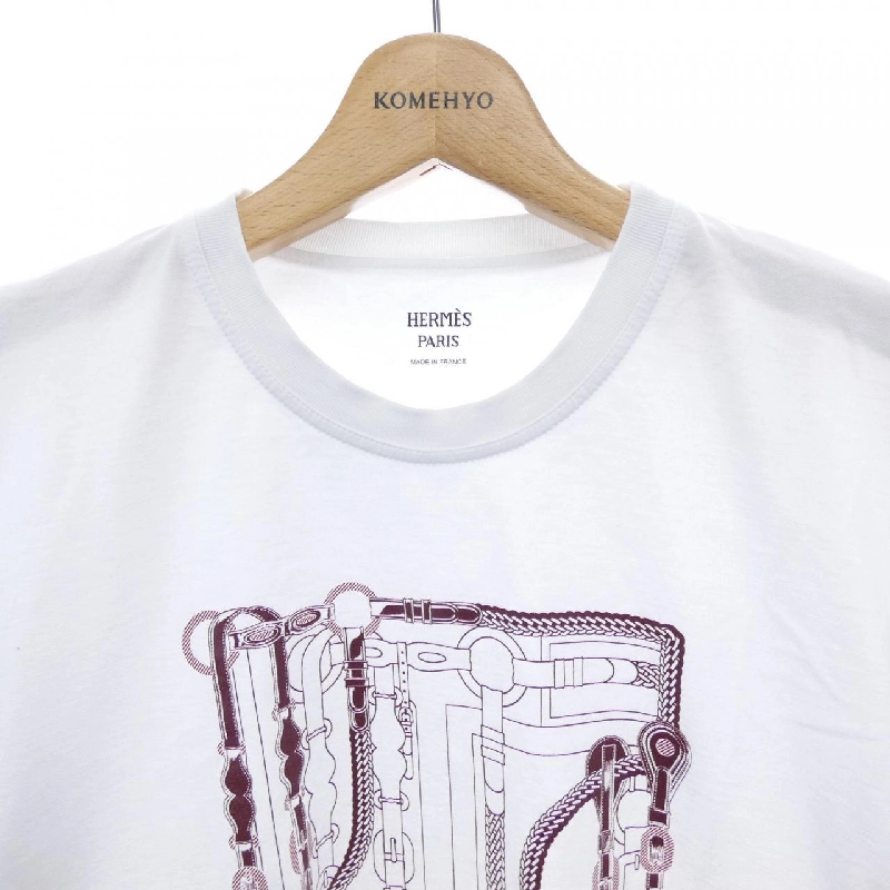 Áo thun HERMES Cartouche Coaching 5E4647DA - Hàng hiệu Authentic 824482