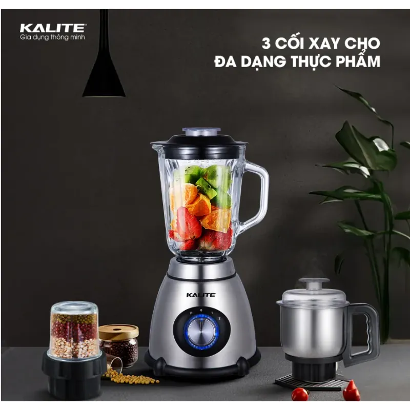 🔥 KALITE KLB630 – Máy xay sinh tố 3 cối, xay nhanh, bền bỉ với động cơ đồng nguyên chất! 708744