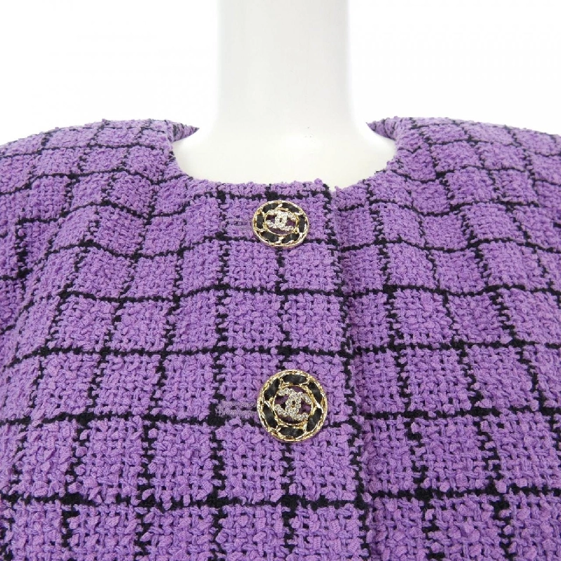 【Mã giảm giá】Áo khoác không cổ CHANEL 642560