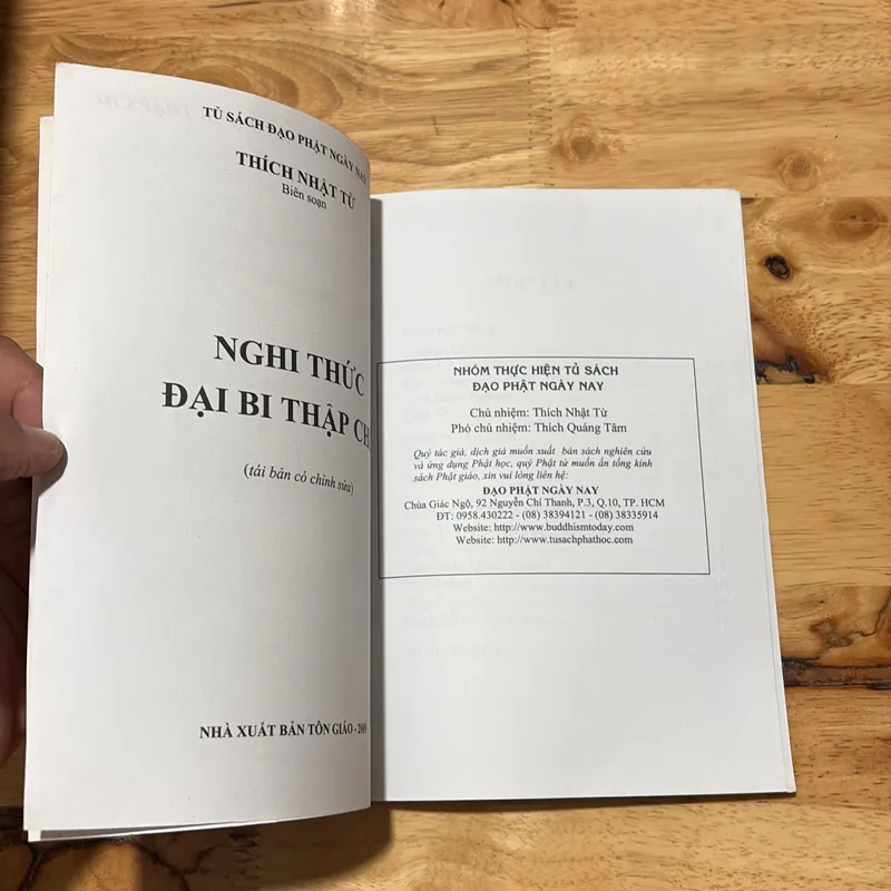 II Sách Phật Giáo: Nghi Thức Thập Chú - Thích Nhật Từ (Biên Soạn) - 2009 694038