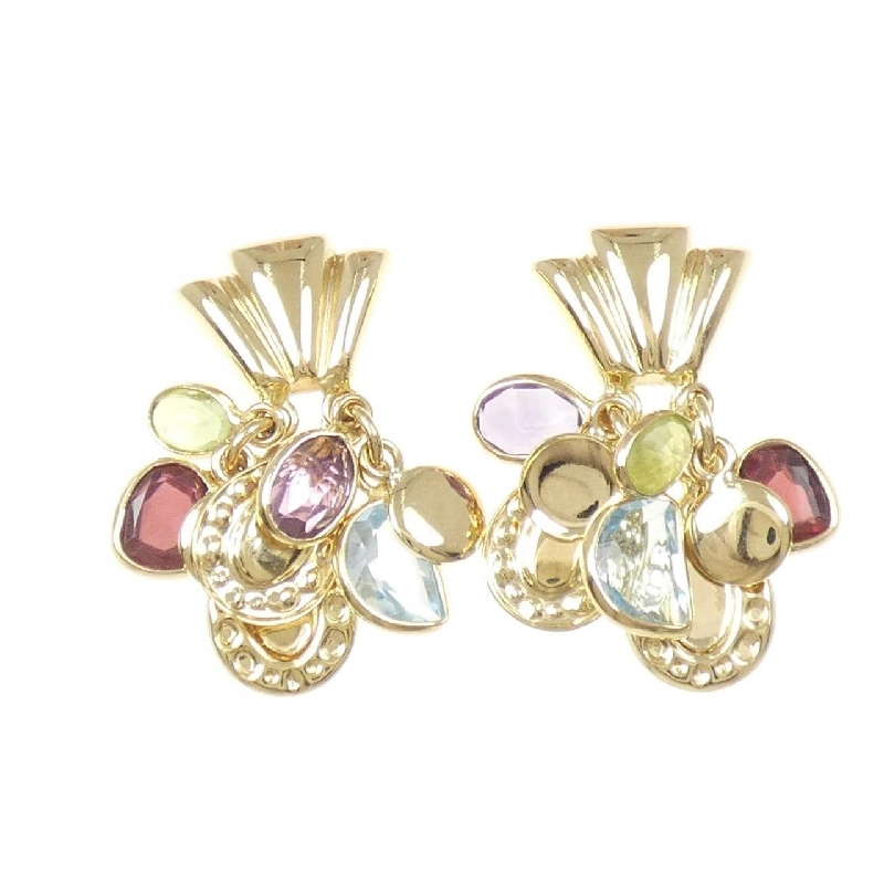 Bông tai đá màu 750YG - Hàng hiệu Authentic 869366