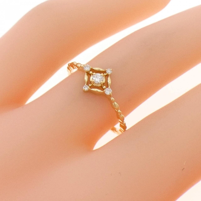 Nhẫn kim cương K18YG 0.13CT - Hàng hiệu Authentic 850780