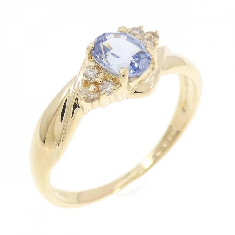 Nhẫn Sapphire K18YG 0.48CT - Hàng hiệu Chính hãng 848034