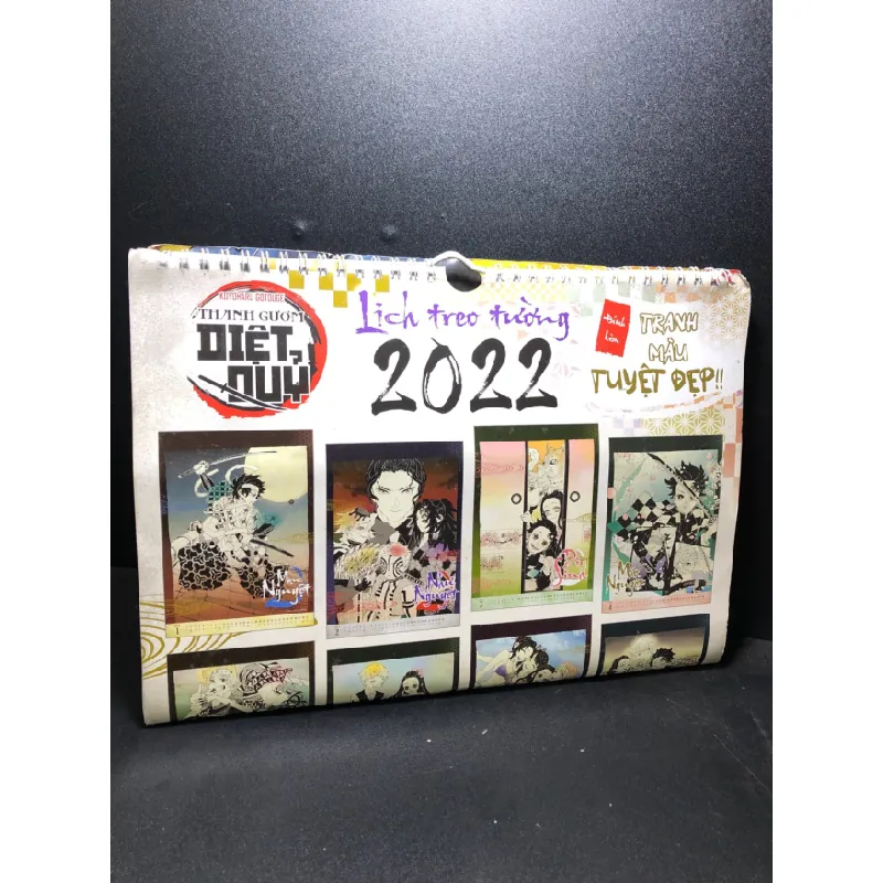 [Phiên Chợ Sách Cũ] Lịch treo tường 2022 đính kèm tranh màu tuyệt đẹp ( tranh màu ) 2303 417647