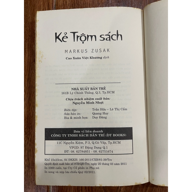 KẺ TRỘM SÁCH - Markus Zusak (o4) 494855