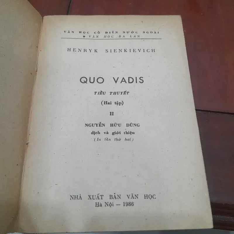 H. Sienkievich - QUO VADIS (trọn bộ 2 tập - tiểu thuyết văn học Ba Lan) 675564