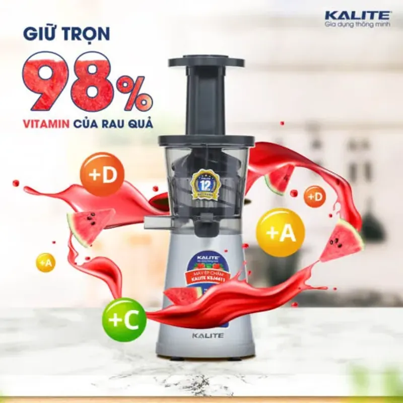 Máy ép chậm KALITE KSJ4411, công suất lớn, mạnh mẽ, mới 100% 701439