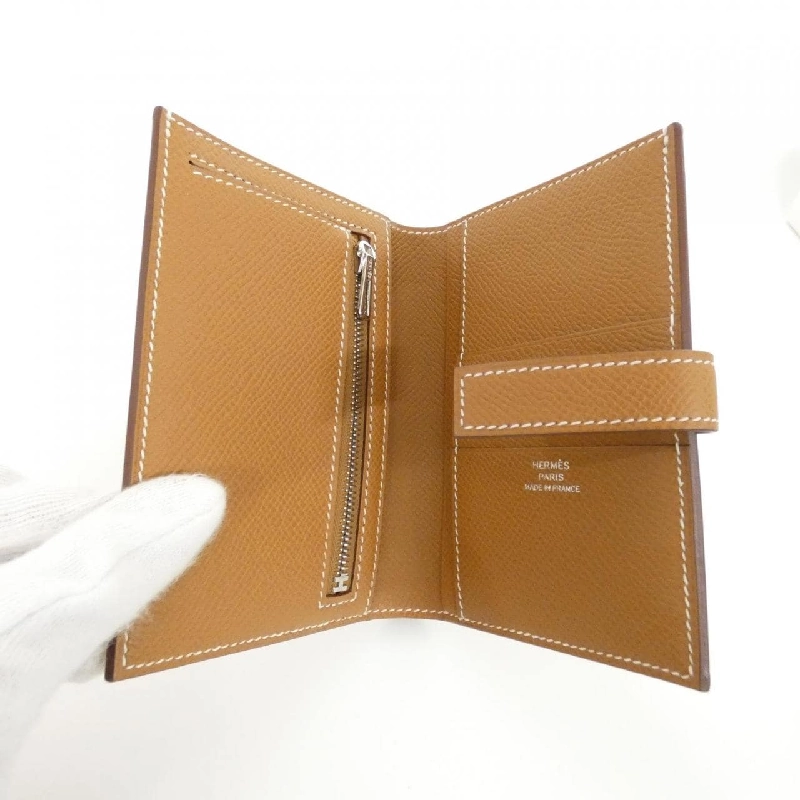 【Sản phẩm chưa sử dụng】Ví compact Hermes New Ash Passant 085779CK 620832