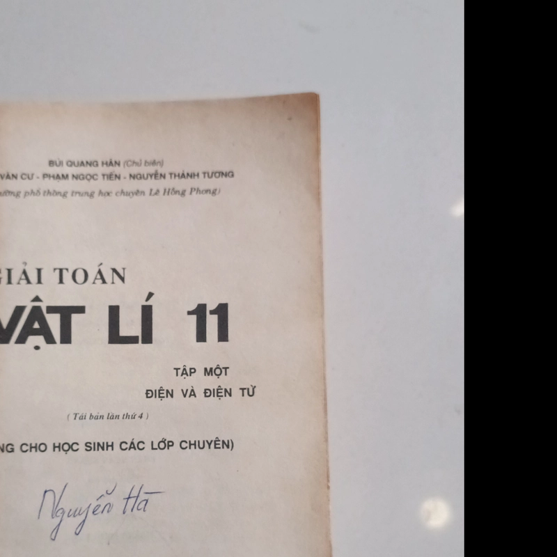 Giải toán vật lý 11 - Tập 1 điện và từ 447532